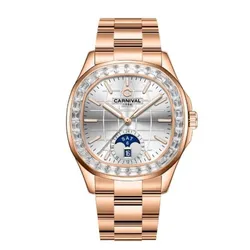 Đồng Hồ Nam Carnival  Aquanus Automatic Watch 8113G2-VH-T ( 8113G2 ) Màu Vàng Hồng/Bạc