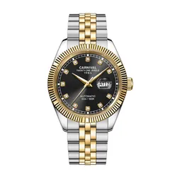 Đồng Hồ Nam Carnival Automatic Watch 8131G-CV-D ( 8131G ) Màu Demi Mặt Đen