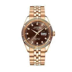 Đồng Hồ Nam Carnival Automatic Watch 8131G-VH-N (8131G) Màu Vàng Hồng Nâu