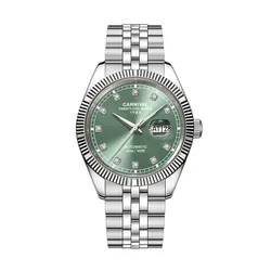 Đồng Hồ Nam Carnival Automatic Watch 8131G-VT-XL (8131G) Màu Bạc Xanh Lá