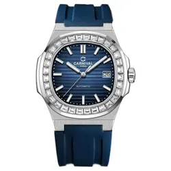 Đồng Hồ Nam Carnival Nautilus Automatic 8108G-VT-DCS-X Màu Xanh Bạc