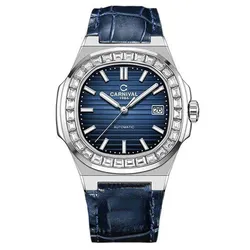 Đồng Hồ Nam Carnival Nautilus Automatic 8108G-VT-DD-X Màu Xanh Bạc