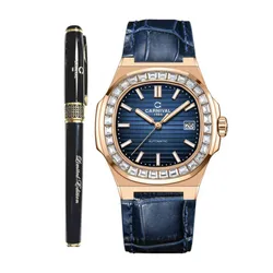 Đồng Hồ Nam Carnival Nautilus Automatic Watch 8108G-VH-DD-X ( G8108.304.425 ) Màu Xanh (Tặng Kèm Bút)