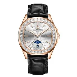 Đồng Hồ Nam Carnival Watch 8113G2-VH-DD-T Màu Đen - Trắng