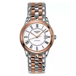 Đồng Hồ Nam Longines Flagship L4.874.3.91.7 Màu Bạc Phối Vàng Hồng