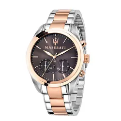 Đồng Hồ Nam Maserati Traguardo Chronograph Watch R8873612003 Màu Bạc/Vàng Hồng