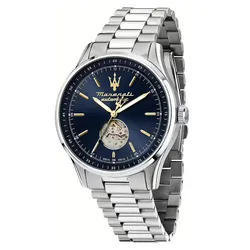 Đồng Hồ Nam Maserati Sorpasso Automatic Open Heart Blue Dial Men’s Watch R8823124002 Màu Xanh Bạc