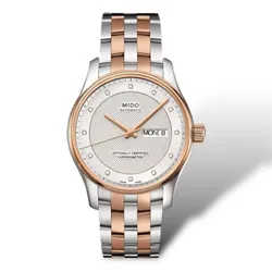 Đồng Hồ Nam Mido Belluna Diamond - M001.431.22.036.92 Màu Bạc Vàng