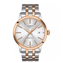 Đồng Hồ Nam Tissot Classic Dream Swissmatic Watch T129.407.22.031.00 Màu Bạc/Vàng Hồng