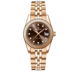 Đồng Hồ Nữ Carnival 8131L-VH-N Màu Nâu/ Vàng Hồng