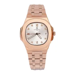 Đồng Hồ Nữ Carnival Watch 8160L-VH-T Màu Vàng Hồng
