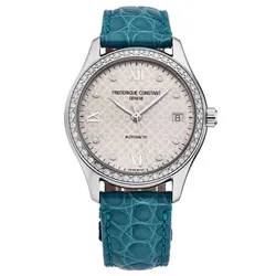 Đồng Hồ Nữ Frederique Constant FC-303LGD3BD6 Màu Xanh Bạc (Tặng Thêm Dây Da Trắng)