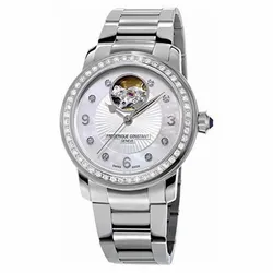 Đồng Hồ Nữ Frederique Constant Heart Beat Diamond Dial Stainless Steel FC-310HBAD2PD6B Màu Bạc (Tặng Bộ Dây Da)