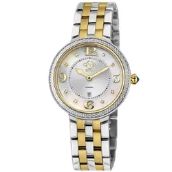 Đồng Hồ Nữ Gevril Verona Diamond 12903B Màu Bạc Vàng