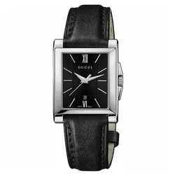 Đồng Hồ Nữ Gucci 138 Rectangle Case Màu Đen
