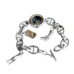 Đồng Hồ Nữ Gucci G Charm Watch Màu Bạc/Đen