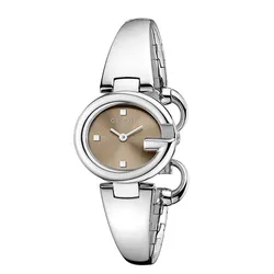 Đồng Hồ Nữ Gucci Guccissima Watch YA134503 Màu Bạc/Nâu