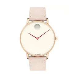 Đồng Hồ Nữ Movado Face Quartz 3640066 Watch 41mm Màu Hồng Nhạt