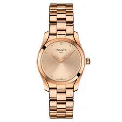 Đồng Hồ Nữ Tissot T-Wave Rose Diamond T112.210.33.456.00 (T1122103345600) Màu Vàng Hồng
