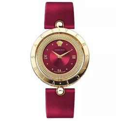 Đồng Hồ Nữ Versace VE7900320 Eon Red Leather Ladies Watch 33.5mm Màu Đỏ Vàng