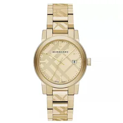 Đồng Hồ Unisex Burberry The City Swiss Gold Watch 38mm BU9038 Màu Vàng