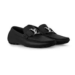Giày Lười Nam Louis Vuitton LV Monte Carlo Moccasin Shoes 1A3K2O Màu Đen Size 5.5
