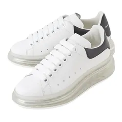 Giày Sneaker Alexander McQueen Wmns Oversized Sneaker 'White Black' 611698 WHX98 9061 Màu Trắng Size 36.5