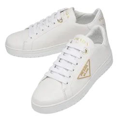 Giày Sneaker Prada Triangle Logo White 1E867MA21F0009 Màu Trắng Size 35