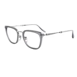 Gọng Kính Unisex Chrome Hearts Strapadictome Matte Graphite/Shiny Silver Màu Bạc