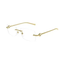 Gọng Kính Nam Gucci Rectangular Eyeglasses GG1703O 003 Màu Vàng Gold