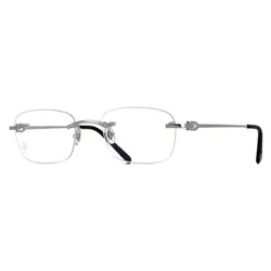 Gọng Kính Unisex Cartier CT0050O 002 Màu Bạc