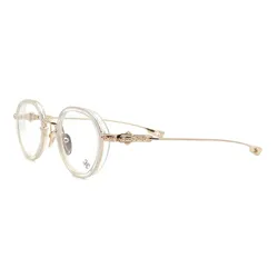 Kính Mắt Cận Chrome Hearts Sex T-9 Crystal/Gold Plated Màu Vàng