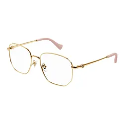 Kính Mắt Cận Nữ Gucci Gold Eyeglasses GG1420OK 003 Màu Vàng Gold