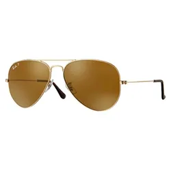 Kính Mát Nam Rayban Aviator Sunglasses RB3025 001/57 Màu Nâu - Vàng Gold Size 62