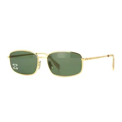 Kính Mát Nữ Celine Sunglasses CL40285U 30N Gold Màu Xanh Green