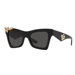 Kính Mát Nữ Dolce & Gabbana D&G Sunglasses DG4434 501/8751 Màu Xám/Đen