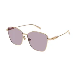 Kính Mát Nữ Gucci Rose Gold Butterfly Sunglasses GG1805SA 003 Màu Tím Vàng Hồng