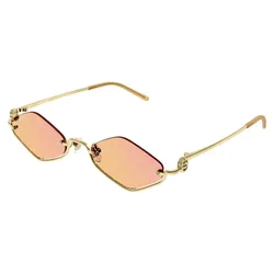 Kính Mát Nữ Gucci Sunglasses GG1604S 004 Màu Hồng Vàng