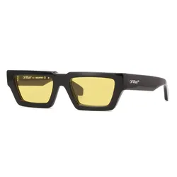 Kính Mát Off-White Manchester Black Yellow SS24 OERI129S24PLA0011018 Màu Vàng/Đen