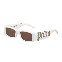 Kính Mát Palm Angels Sunglasses PERI001 0160 Màu Nâu/Trắng