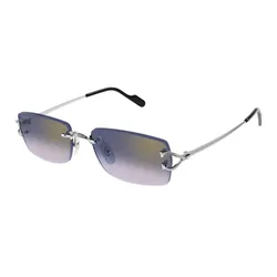 Kính Mát Unisex Cartier CT0550S 003 Silver Blue Màu Bạc Xanh
