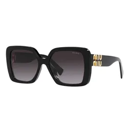Kính Mát Unisex Miu Miu Sunglasses Glimpse MU 10YS 1AB5D1 Black Màu Đen Xám
