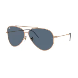 Kính Mát Unisex Rayban Aviator Reverse Sunglasses RBR0101S 92023A Màu Xanh Vàng Hồng Size 59