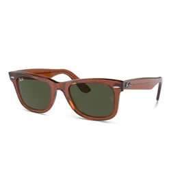 Kính Mát Unisex Rayban Original Wayfarer Classic Square Sunglasses 2140 6776 Màu Xanh Nâu