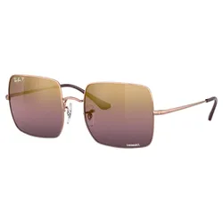 Kính Mát Unisex Rayban Square 1971 Chromance Sunglasses RB1971 9202G9 Màu Vàng Hồng