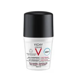 Lăn Khử Mùi Vichy Homme Desodorizante Anti-Traços 48h Roll-On 50ml