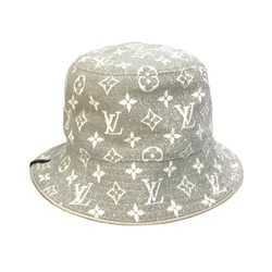 Mũ Louis Vuitton LV Bucket Hat Monogram Jacquard Denim M7058S Màu Be Nhạt Size S
