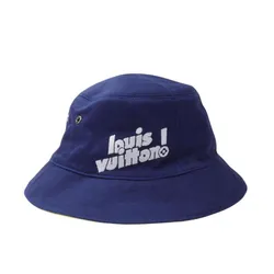 Mũ Louis Vuitton LV  Everyday Blue Yellow Monogram Reversible Bucket Hat Màu Xanh Vàng (Đội 2 Mặt) Size M