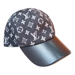 Mũ Louis Vuitton LV M76712 Cap Carry On Casket Monogram Hat Cap Wool/ Leather Màu Xám Đen