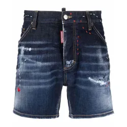 Quần Short Nam Dsquared2 Dan Commando Màu Xanh Đậm Size 46